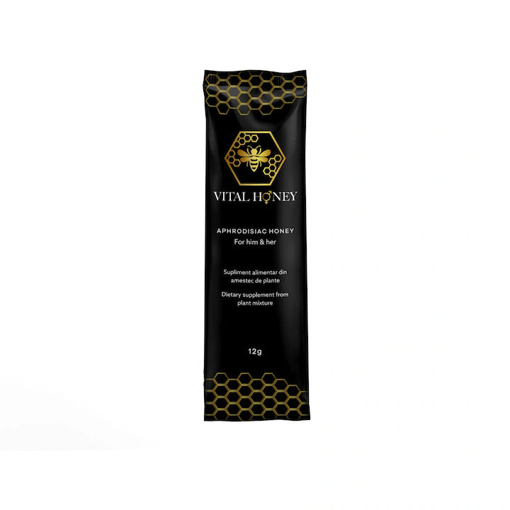 Miere Afrodisiac Pentru Potenta – Vital Honey 12 Plicuri X 12 Gr